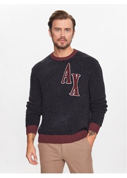 Armani Exchange Sweter 6RZM2B ZM3GZ 1510 Granatowy Regular Fit ze sklepu MODIVO w kategorii Swetry męskie - zdjęcie 182689893