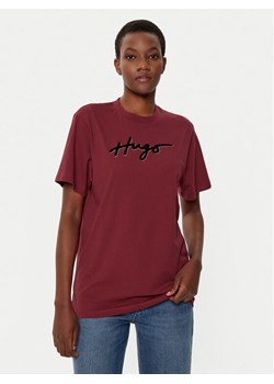 HUGO T-Shirt 50528585 Czerwony Regular Fit ze sklepu MODIVO w kategorii Bluzki damskie - zdjęcie 182690081