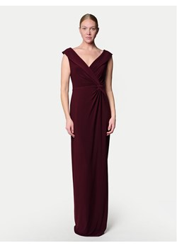 LAUREN RALPH LAUREN Sukienka wieczorowa 253863940018 Bordowy Slim Fit ze sklepu MODIVO w kategorii Sukienki - zdjęcie 182690431