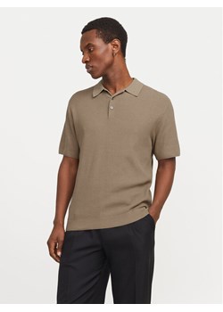 Jack&Jones Polo Cooper 12271483 Beżowy Regular Fit ze sklepu MODIVO w kategorii T-shirty męskie - zdjęcie 182690554