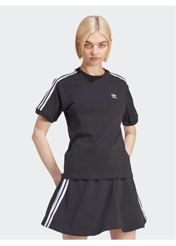 adidas T-Shirt 3-Stripes IU2420 Czarny Regular Fit ze sklepu MODIVO w kategorii Bluzki damskie - zdjęcie 182690923