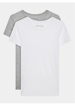 United Colors Of Benetton Komplet 2 t-shirtów 3OP80M018 Szary Regular Fit ze sklepu MODIVO w kategorii Bluzki dziewczęce - zdjęcie 182690941