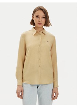Tommy Hilfiger Koszula WW0WW42037 Beżowy Relaxed Fit ze sklepu MODIVO w kategorii Koszule damskie - zdjęcie 182690982
