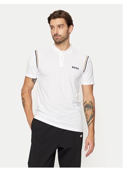 Boss T-Shirt Pariq 50534347 Biały Slim Fit ze sklepu MODIVO w kategorii T-shirty męskie - zdjęcie 182691052