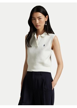 Polo Ralph Lauren Sweter 211970666001 Biały Regular Fit ze sklepu MODIVO w kategorii Swetry damskie - zdjęcie 182691064