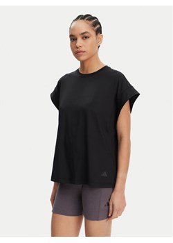 adidas T-Shirt Yoga JL7800 Czarny Loose Fit ze sklepu MODIVO w kategorii Bluzki damskie - zdjęcie 182691100