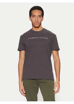 Tommy Jeans T-Shirt Linear Logo DM0DM20744 Szary Regular Fit ze sklepu MODIVO w kategorii T-shirty męskie - zdjęcie 182691152