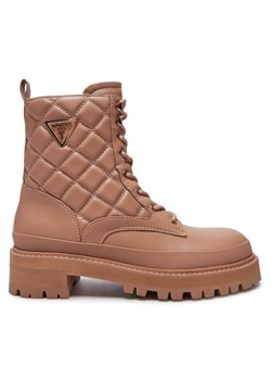 Guess Trapery Badae2 FLFBD2 ELE10 Beżowy ze sklepu MODIVO w kategorii Workery damskie - zdjęcie 182691241