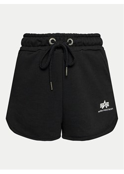Alpha Industries Szorty sportowe Basic 116054 Czarny Regular Fit ze sklepu MODIVO w kategorii Szorty - zdjęcie 182691331