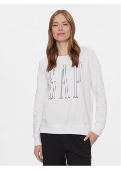 Gap Bluza 873575-04 Biały Regular Fit ze sklepu MODIVO w kategorii Bluzy damskie - zdjęcie 182691350