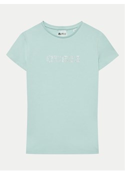 Guess T-Shirt J4RI49 J1314 Zielony Regular Fit ze sklepu MODIVO w kategorii T-shirty chłopięce - zdjęcie 182691391