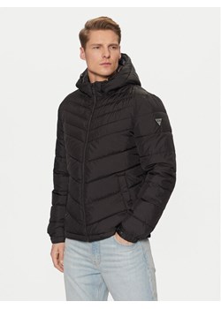 Guess Kurtka przejściowa M5RL45 WCQA2 Czarny Regular Fit ze sklepu MODIVO w kategorii Kurtki męskie - zdjęcie 182691402
