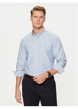 Tommy Hilfiger Koszula Solid Heritage MW0MW35774 Niebieski Regular Fit ze sklepu MODIVO w kategorii Koszule męskie - zdjęcie 182691494