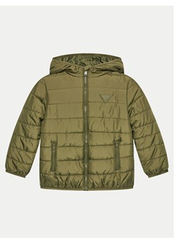 Guess Kurtka puchowa H4BJ10 WCFM0 Zielony Regular Fit ze sklepu MODIVO w kategorii Kurtki chłopięce - zdjęcie 182691613