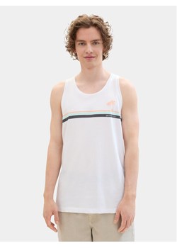 Tom Tailor Denim Tank top 1042073 Biały Regular Fit ze sklepu MODIVO w kategorii T-shirty męskie - zdjęcie 182691663