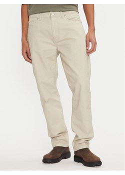 Calvin Klein Jeans Spodnie materiałowe J30J326263 Beżowy Straight Fit ze sklepu MODIVO w kategorii Spodnie męskie - zdjęcie 182691752