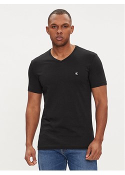 Calvin Klein Jeans T-Shirt Embro Badge J30J325212 Czarny Slim Fit ze sklepu MODIVO w kategorii T-shirty męskie - zdjęcie 182691891