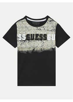 Guess T-Shirt L5RI23 K8HM4 Czarny Regular Fit ze sklepu MODIVO w kategorii T-shirty chłopięce - zdjęcie 182692003