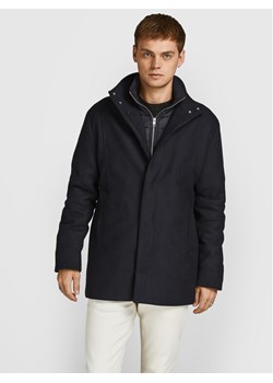 Jack&Jones Płaszcz wełniany Dunham 12189349 Czarny Regular Fit ze sklepu MODIVO w kategorii Płaszcze męskie - zdjęcie 182692180