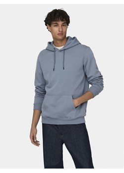 Only & Sons Bluza Cares 22018685 Niebieski Regular Fit ze sklepu MODIVO w kategorii Bluzy męskie - zdjęcie 182692201