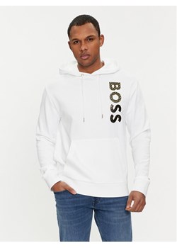 Boss Bluza 50481746 Biały Regular Fit ze sklepu MODIVO w kategorii Bluzy męskie - zdjęcie 182692213