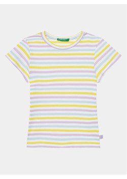 United Colors Of Benetton T-Shirt 3W5BG10D4 Kolorowy Slim Fit ze sklepu MODIVO w kategorii Bluzki dziewczęce - zdjęcie 182692252