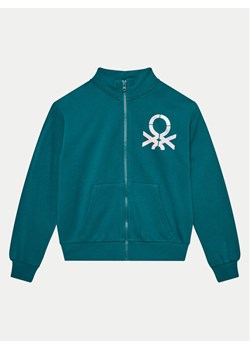 United Colors Of Benetton Bluza 3J68C503Y Zielony Regular Fit ze sklepu MODIVO w kategorii Bluzy chłopięce - zdjęcie 182692263