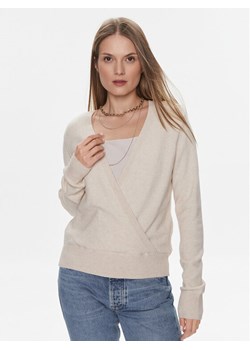 Vila Sweter Ril 14092042 Beżowy Regular Fit ze sklepu MODIVO w kategorii Swetry damskie - zdjęcie 182692281