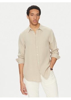Guess Koszula M5GH85 WH831 Écru Regular Fit ze sklepu MODIVO w kategorii Koszule męskie - zdjęcie 182692581