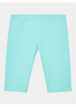 United Colors Of Benetton Legginsy 3MT1GF01M Niebieski Slim Fit ze sklepu MODIVO w kategorii Spodnie dziewczęce - zdjęcie 182692660