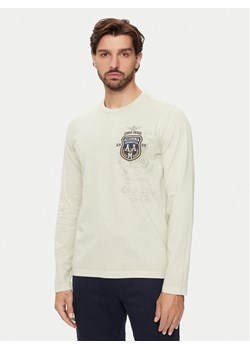 Aeronautica Militare Longsleeve 242TS2300J652 Beżowy Regular Fit - id: 0000304563430 - marki Aeronautica Militare - 182692714 Aeronautica Militare Longsleeve 242TS2300J652 Beżowy Regular Fit ze sklepu MODIVO w kategorii T-shirty męskie - zdjęcie 182692714