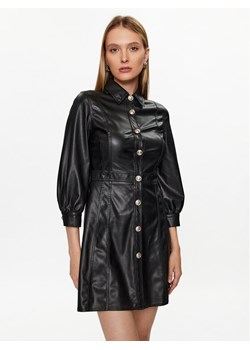 Liu Jo Sukienka z imitacji skóry MF3042 E0392 Czarny Regular Fit ze sklepu MODIVO w kategorii Sukienki - zdjęcie 182692720