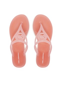 KARL LAGERFELD Japonki Jelly Thong KL80007A Różowy ze sklepu MODIVO w kategorii Klapki damskie - zdjęcie 182693052