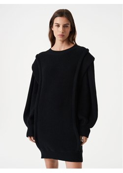 IRO Sukienka dzianinowa Lorely AR641 Czarny Relaxed Fit ze sklepu MODIVO w kategorii Sukienki - zdjęcie 182693152