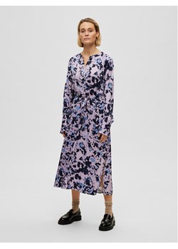 Selected Femme Sukienka codzienna Faronia 16088098 Fioletowy Loose Fit ze sklepu MODIVO w kategorii Sukienki - zdjęcie 182693443