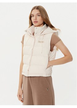 Guess Bezrękawnik V4RL02 WFYE2 Biały Regular Fit ze sklepu MODIVO w kategorii Kamizelki damskie - zdjęcie 182693504