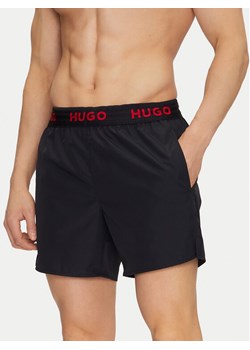 HUGO Szorty kąpielowe Tap 50534495 Czarny Regular Fit ze sklepu MODIVO w kategorii Kąpielówki - zdjęcie 182693523