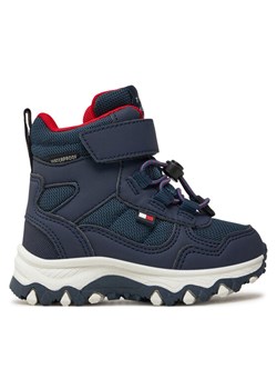 Tommy Hilfiger Śniegowce Fur Boot T1X5-33710-1492 M Granatowy ze sklepu MODIVO w kategorii Buty zimowe dziecięce - zdjęcie 182693524