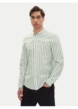 Mustang Koszula Rawlins 1016249 Zielony Slim Fit ze sklepu MODIVO w kategorii Koszule męskie - zdjęcie 182693603