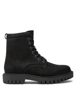 Tommy Hilfiger Trapery Casual Hilfiger Chunk Z Nbk Boot FM0FM05149 Czarny ze sklepu MODIVO w kategorii Buty zimowe męskie - zdjęcie 182693731