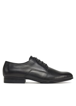 Calvin Klein Półbuty Almond Derby HM0HM01705 Czarny ze sklepu MODIVO w kategorii Buty eleganckie męskie - zdjęcie 182693822