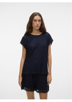 Vero Moda Bluzka Maya 10304457 Granatowy Wide Fit ze sklepu MODIVO w kategorii Bluzki damskie - zdjęcie 182693883