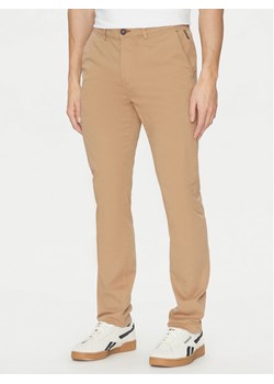 Napapijri Chinosy M-Puyo NP0A4H98 Brązowy Slim Fit ze sklepu MODIVO w kategorii Spodnie męskie - zdjęcie 182693913