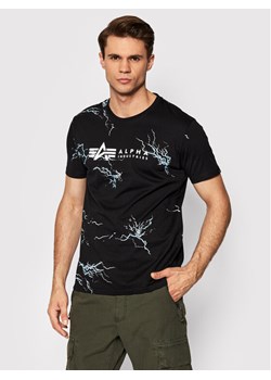 Alpha Industries T-Shirt Lightning Aop 106500 Czarny Regular Fit ze sklepu MODIVO w kategorii T-shirty męskie - zdjęcie 182693921