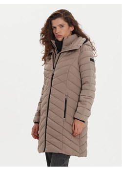 DKNY Kurtka zimowa DLEMPN46 Beżowy Slim Fit ze sklepu MODIVO w kategorii Kurtki damskie - zdjęcie 182693973