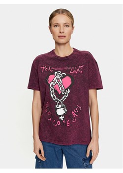 Vans T-Shirt Love Shackle Oversized VN000GK6 Czarny Regular Fit ze sklepu MODIVO w kategorii Bluzki damskie - zdjęcie 182694040