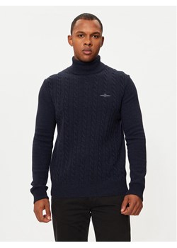 Aeronautica Militare Golf 242MA1485L417 Granatowy Regular Fit ze sklepu MODIVO w kategorii Swetry męskie - zdjęcie 182694072