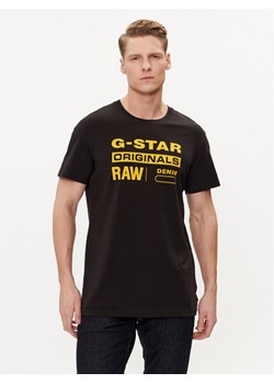 G-Star Raw T-Shirt Graphic 8 R T S\s D14143-336-6484 Czarny Regular Fit ze sklepu MODIVO w kategorii T-shirty męskie - zdjęcie 182694102