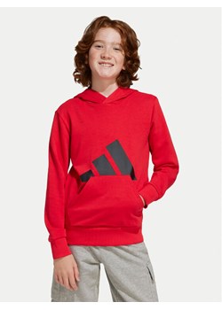 adidas Bluza Essentials JE1389 Czerwony Regular Fit ze sklepu MODIVO w kategorii Bluzy chłopięce - zdjęcie 182694412