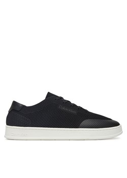 Calvin Klein Sneakersy Low Top Lace Up Knit HM0HM01726 Czarny ze sklepu MODIVO w kategorii Buty sportowe męskie - zdjęcie 182694470